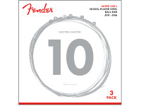 Fender Super 250R NPS Ball End Strings (.010-.046 Gauges) 3-Pack Fender Super 250R NPS Ball End Strings (.010-.046 Gauges) 3-Pack